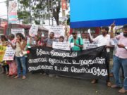 காணமல் ஆக்கப்பட்டவர்களுக்காக யாழில் போராட்டம்