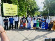 மாதகல் காணி அபகரிப்பை எதிர்த்து காணி உரிமையாளர்கள் போராட்டம்