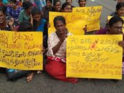 பரந்தன் இரசாயன கூட்டுத்தாபனத்திற்கான காணியை பெற்றுத்தர கோரி மக்கள் ஆர்ப்பாட்டம்!