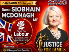 இனப்படுகொலைக்கு நீதி கோரும் Dame Siobhain McDonagh MPக்கு ஆதரவாக தமிழ் இளையோர் தேர்தல் பிரச்சாரம்!